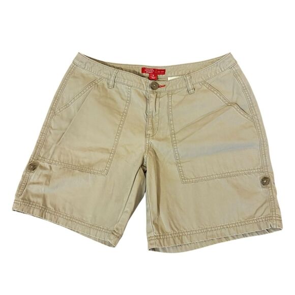 Eastern Mountain Sports Khaki Camping Hiking Shorts Gorpcore Womens size 6 - Picture 2 of 9